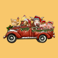 Christmas Truck With Farm Animals Vintage Hoodie | Teevron