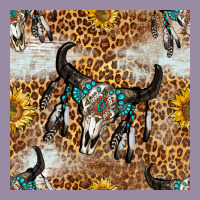 Western Bull Skull And Sunflowers With Leopard Seamless Pattern Classic Tee | Teevron