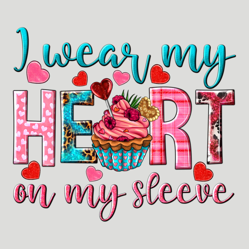 I Wear My Heart On My Sleeve Valentine's Day Zipper Hoodie by HowdyJamesFarm | Teevron