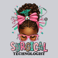 Surgical Technologist Afro Messy Bun Heavyweight Sweatshirt | Teevron