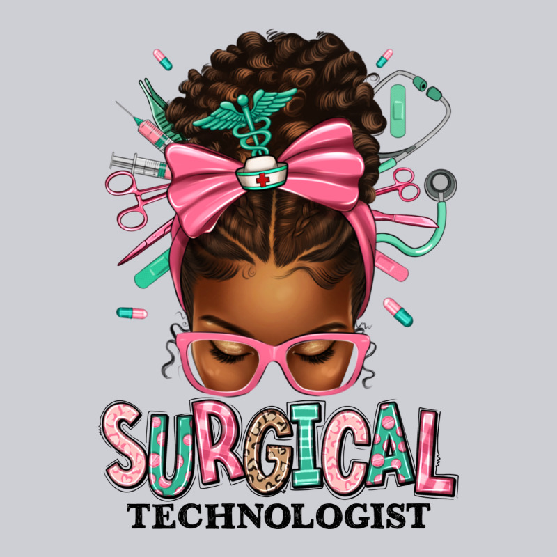 Surgical Technologist Afro Messy Bun Heavyweight Sweatshirt by texasbilliewilder | Teevron