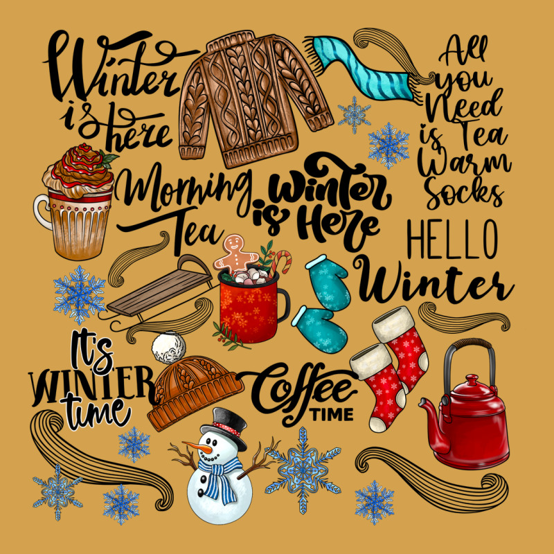 Winter Festive Essentials Urban Hoodie by CowhideDigitalArt | Teevron