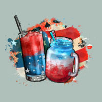 Red White And Blue Slushy Cocktail Heavyweight Hoodie | Teevron
