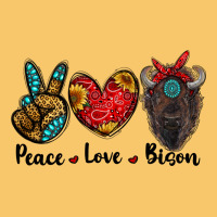 Peace Love Bison Vintage Hoodie | Teevron
