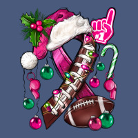 Pink Christmas Breast Cancer Ribbon Football Vintage Hoodie | Teevron