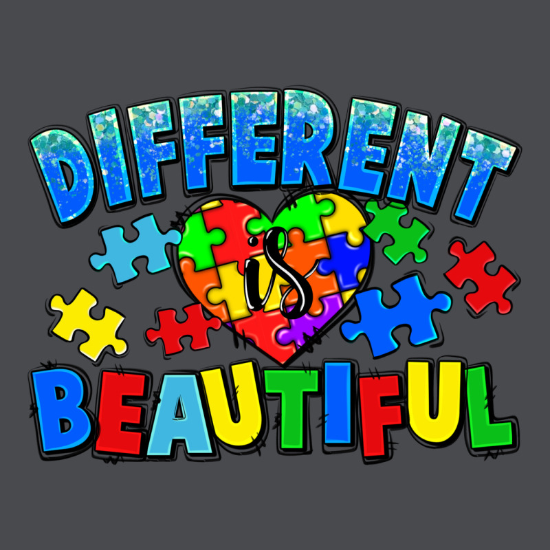 Different Is Beautiful Autism Zipper Hoodie by CowGirlArtShop | Teevron
