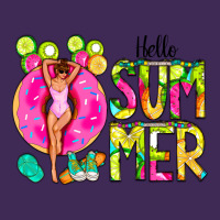 Hello Summer Donut Girl Premium Hoodie | Teevron