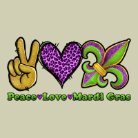 Peace Love Mardi Gras Heavy Core Tee | Teevron
