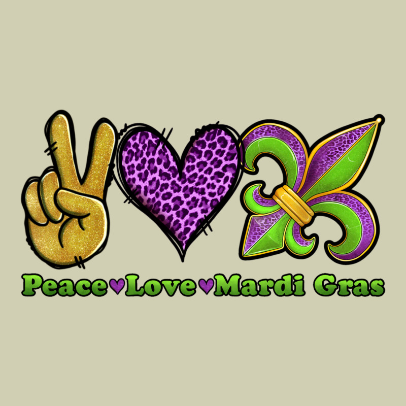 Peace Love Mardi Gras Heavy Core Tee by Jasminsmagicworld | Teevron