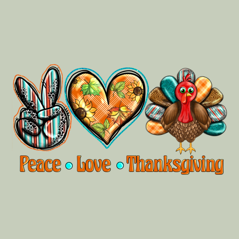 Peace Love Thanksgiving Ladies Tee by BarkalooDesign | Teevron