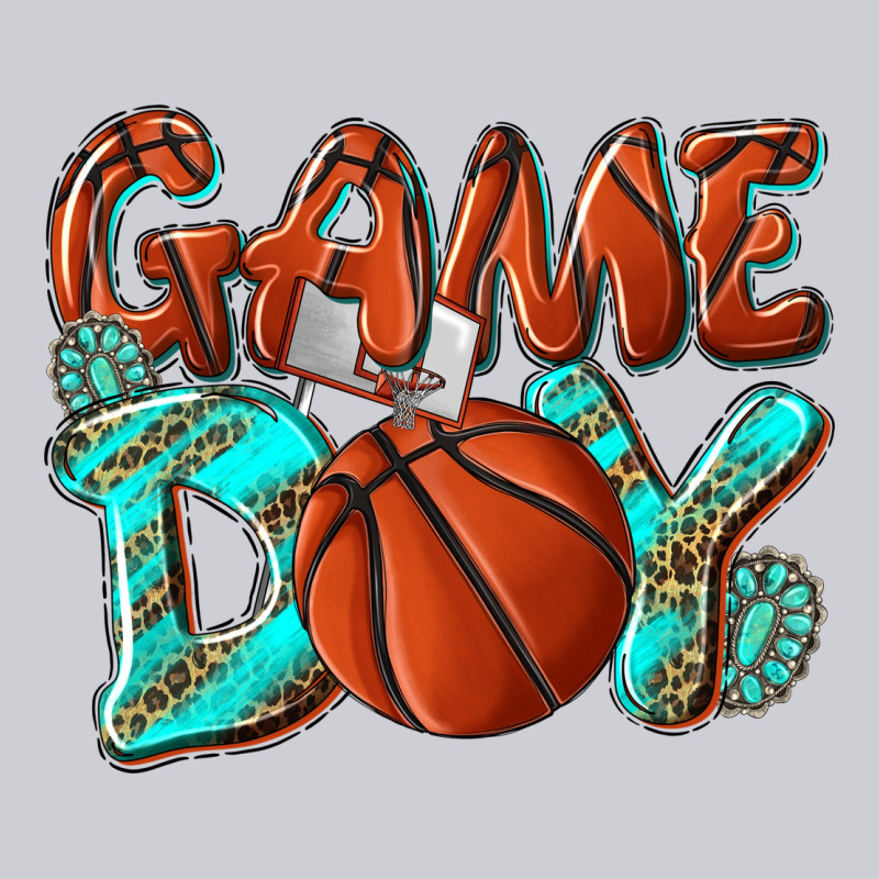 Game Day Leopard Basketball Heavyweight Sweatshirt by NancyCooperArtShop | Teevron