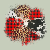 Leopard Cowhide Christmas Plaid Patches Ladies Tee | Teevron