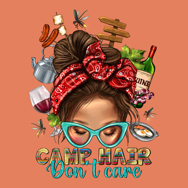 Camp Hair Dont Care Messy Bun Bbs Classic Tee by BundleAndBundleShop | Teevron