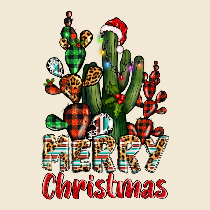 Merry Christmas Cactus Western Ladies Tee by BarkalooDesign | Teevron