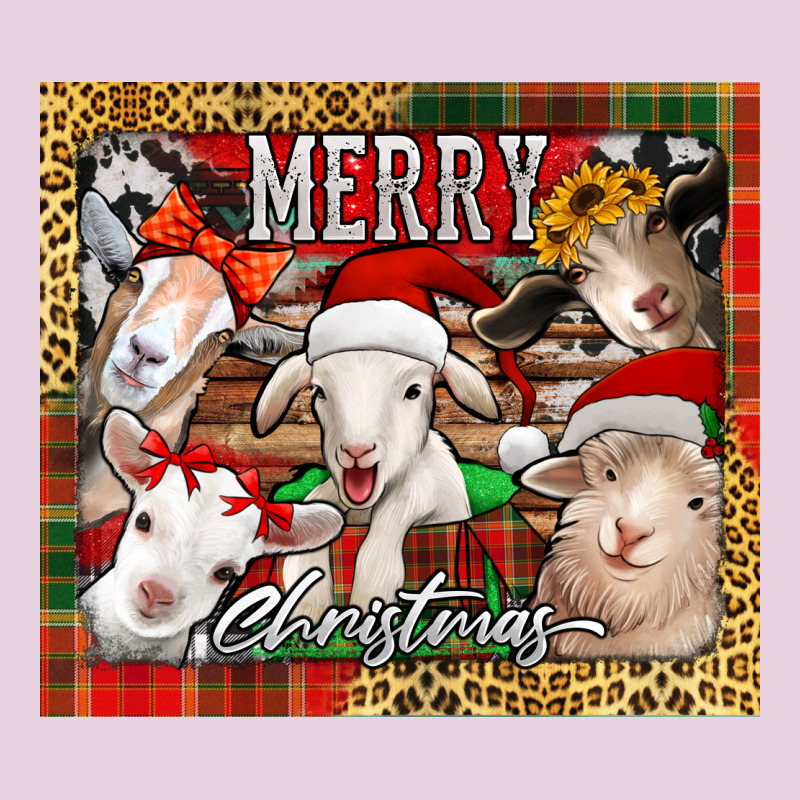 Merry Christmas Goats Tumbler Ladies Tee by Jasminsmagicworld | Teevron