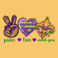 Peace Love Mardi Gras Vintage Hoodie | Teevron