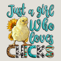 Western Just A Girl Who Loves Chicks Heavy Core Tee | Teevron
