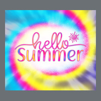 Hello Summer Tie Dye Tumbler Premium Hoodie | Teevron