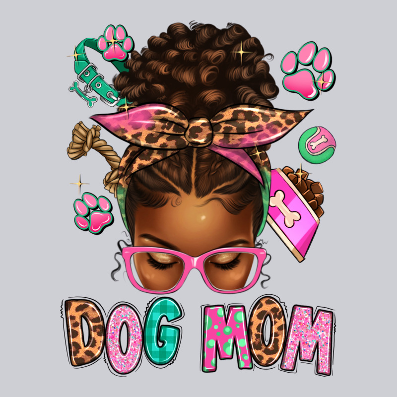 Afro Messy Bun Dog Mom Heavyweight Sweatshirt by texasbilliewilder | Teevron