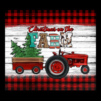 Christmas On The Farm Tractor Ladies Tee | Teevron