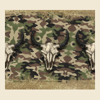 Camouflage Bull Skull Ladies Tee | Teevron