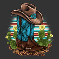 western boots and hat cactus leopard serape pattern | Teevron