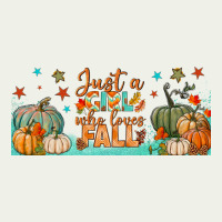 Just A Girl Who Loves Fall Libbey Glass Urban Heavy Tee | Teevron