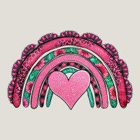 Valentines Day Pink Gemstones Rainbow Heavy Core Tee | Teevron