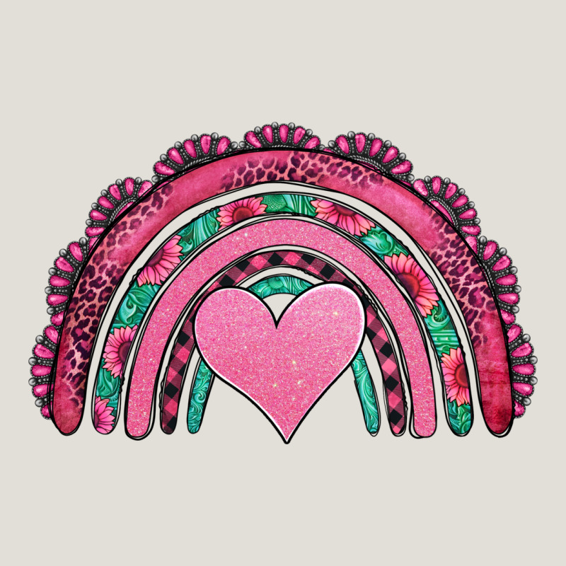 Valentines Day Pink Gemstones Rainbow Heavy Core Tee by Jasminsmagicworld | Teevron