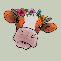 Cow With Flowers Long Sleeve Tee | Teevron
