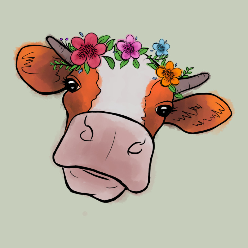 Cow With Flowers Long Sleeve Tee by Bettercallsaul | Teevron