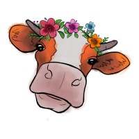 Cow With Flowers | Teevron