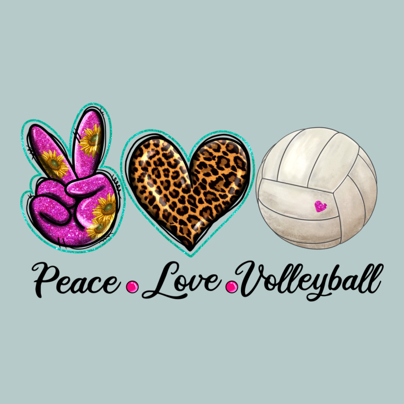 Peace Love Volleyball Heavy Core Tee by BarkalooDesign | Teevron