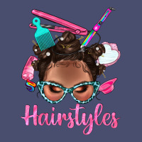 Afro Bantu Knots Hairstyles Messy Bun With Clasp Bbs Vintage Tee | Teevron