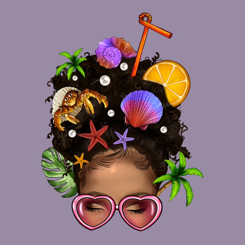 Beach Hair Afro Messy Bun Bbs Classic Tee by BundleAndBundleShop | Teevron