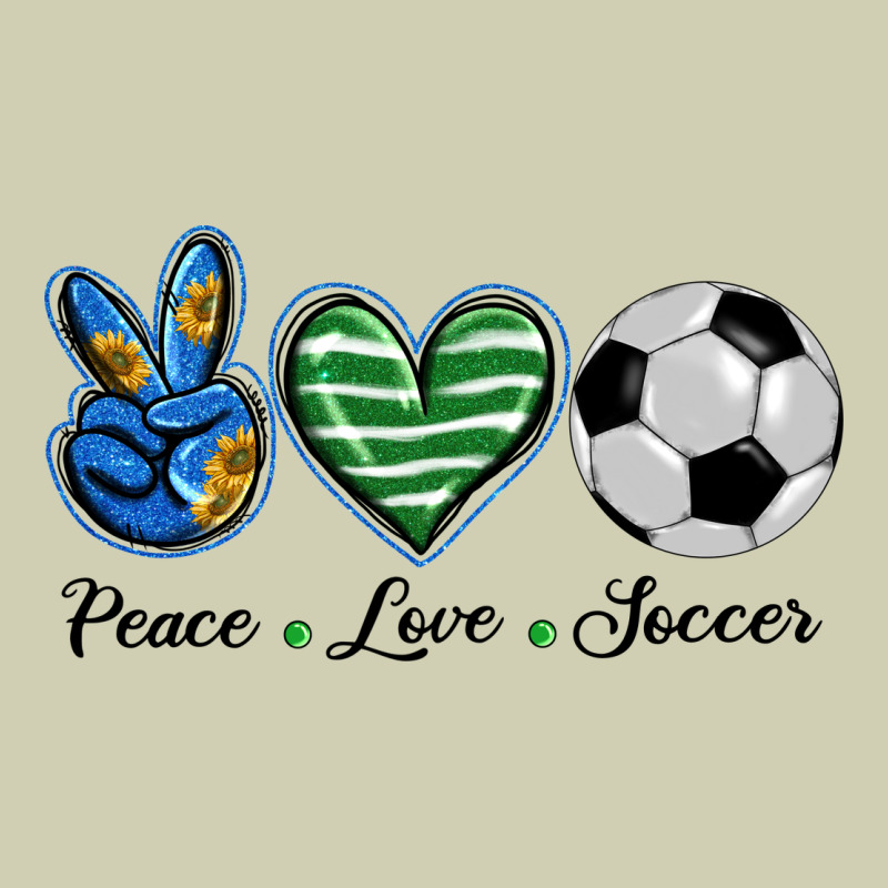 Peace Love Soccer Heavy Core Tee by BarkalooDesign | Teevron
