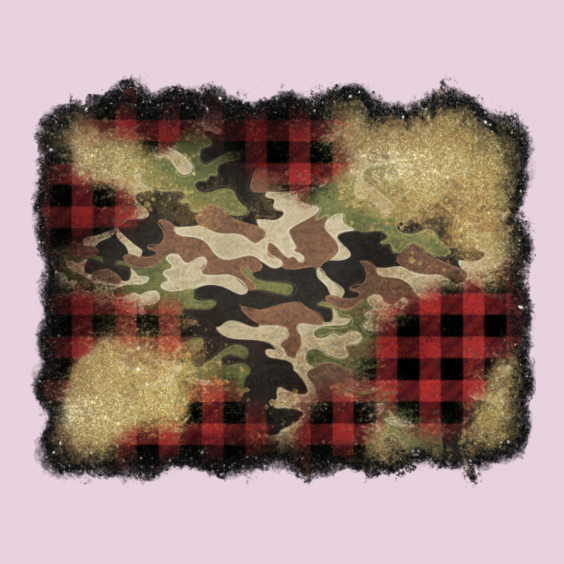 Buffalo Plaid Christmas Camouflage Glitter Background Ladies Tee by Jasminsmagicworld | Teevron