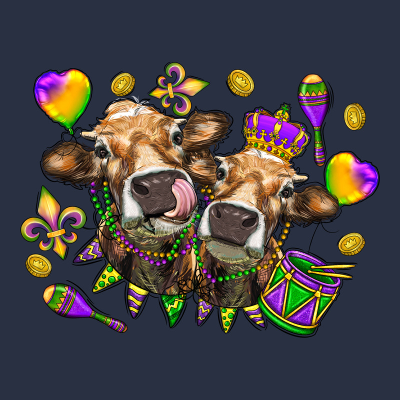 Mardi Gras Heifers Heavyweight Sweatshirt by NancyCooperArtShop | Teevron