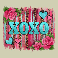 Xoxo Valentines Day Leopard Glitter Brushstroke Heavy Core Tee | Teevron
