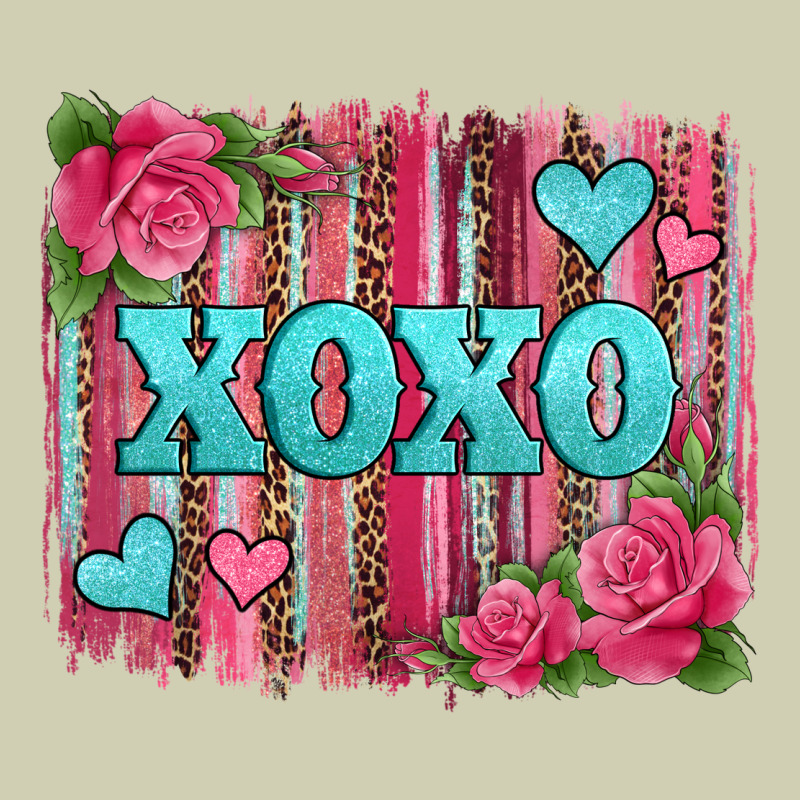 Xoxo Valentines Day Leopard Glitter Brushstroke Heavy Core Tee by Jasminsmagicworld | Teevron