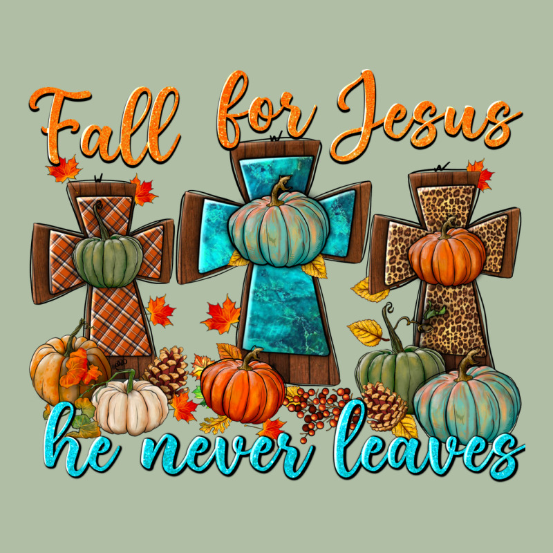Fall For Jesus He Never Leaves Urban Heavy Tee by BundleAndBundleShop | Teevron