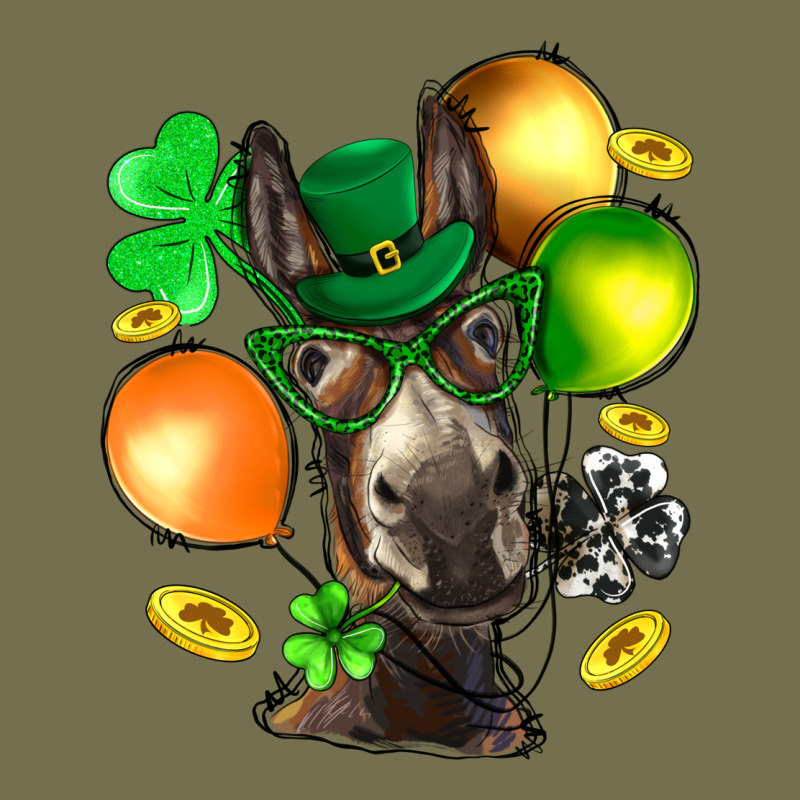 St. Patricks Clovers With Donkey Vintage Hoodie by BundleAndBundleShop | Teevron