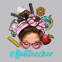Best Teacher Messy Bun Bbs Classic Tee | Teevron