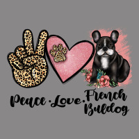 Peace Love French Bulldog Vintage Tee | Teevron