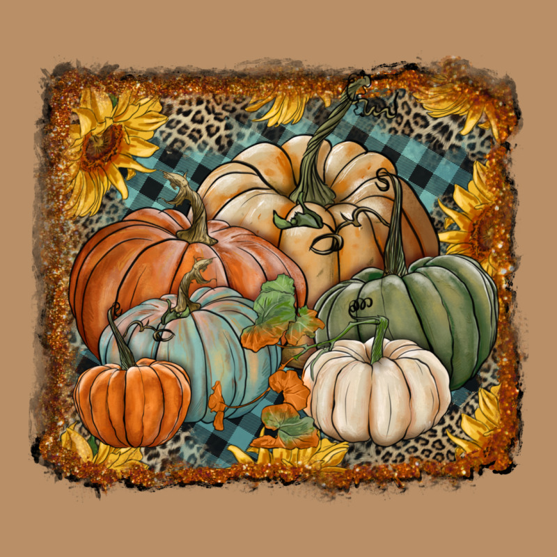 Pumpkins With Sunflowers Vintage Hoodie by RanaPortraitStore | Teevron