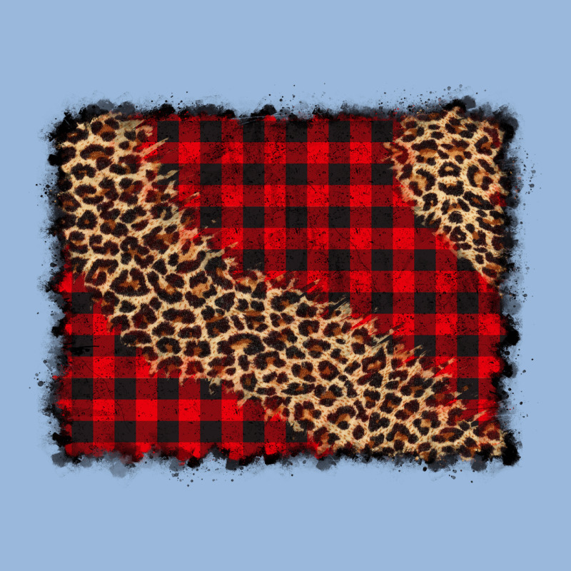 Leopard Buffalo Plaid Background Premium Hoodie by CowCowDesign | Teevron