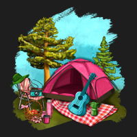 Glamping Camp And Pink Tent Classic Tee | Teevron
