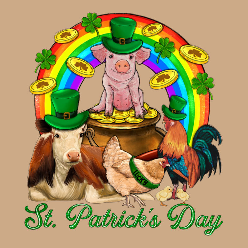 St. Patrick's Day Farm Animal Png Vintage Hoodie by BundleAndBundleShop | Teevron