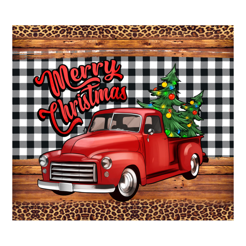 Merry Christmas Truck Ladies Tee by Jasminsmagicworld | Teevron
