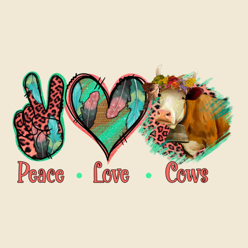 Peace Love Cows Premium Tee by Jasminsmagicworld | Teevron